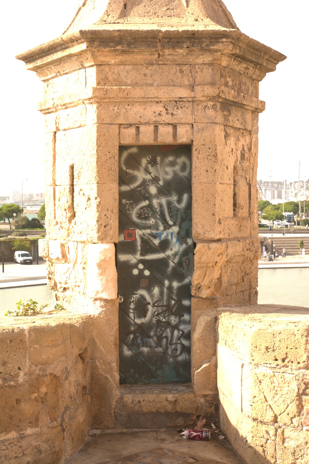 Una garitta sulle mura difensive di Palma